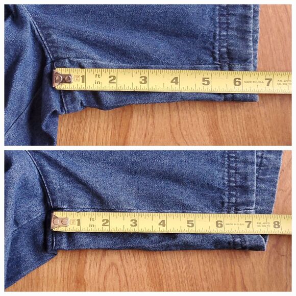Basic Edition Jean Shorts Womens XL Lot of 2 Blue Denim Pockets Elastic Waist - Picture 9 of 9